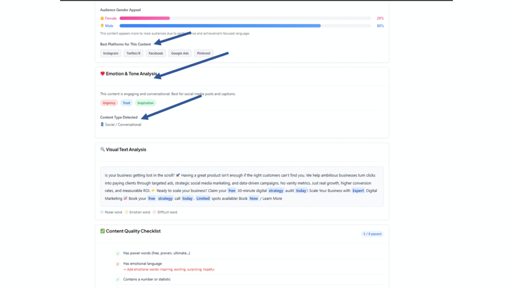 free Content analyzer tone detector