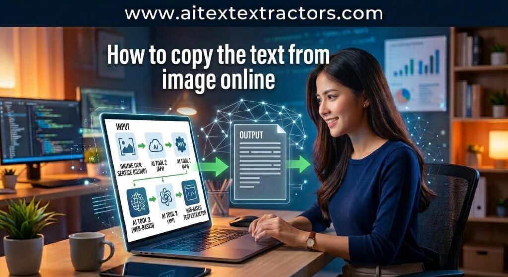 how copy the text from image online