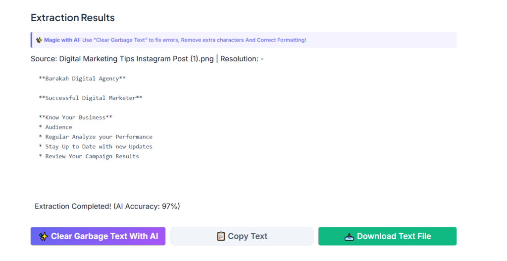 How to Extract text from image Online