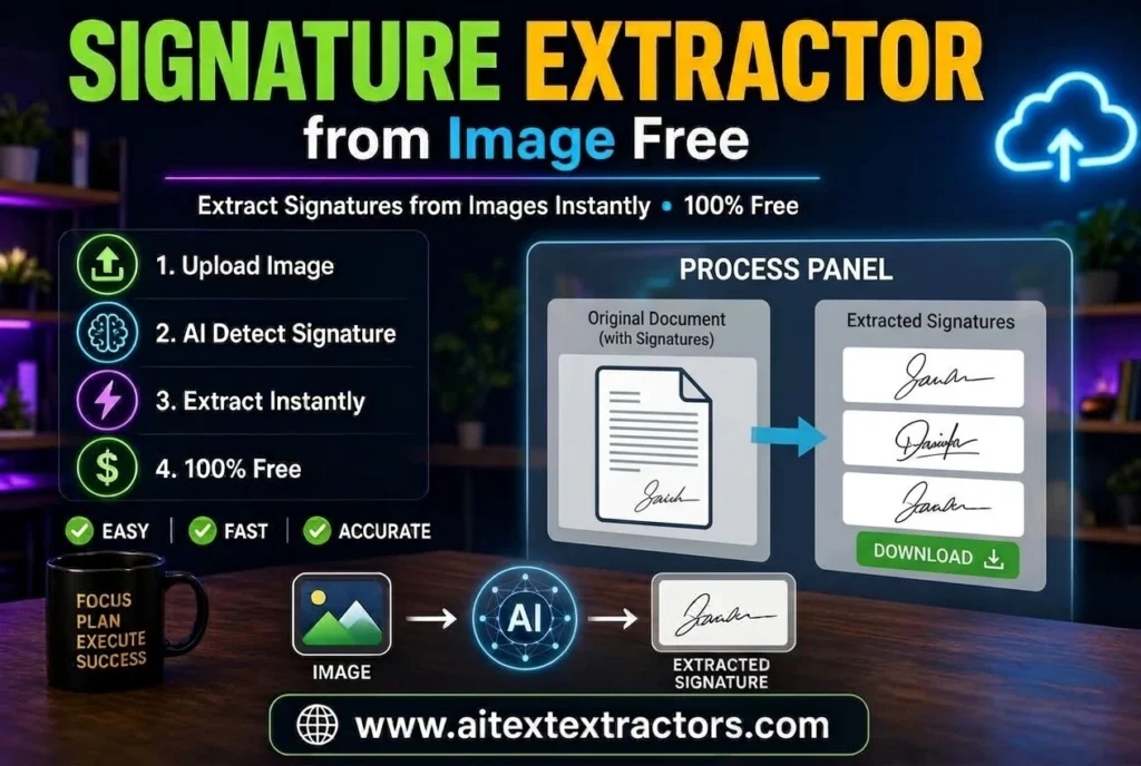Signature extractor from image free tools