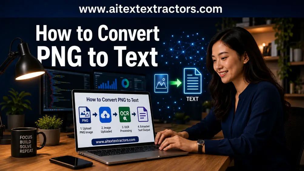 Convert png to text