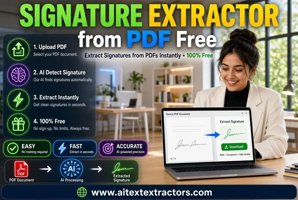 Signature extractor from PDF