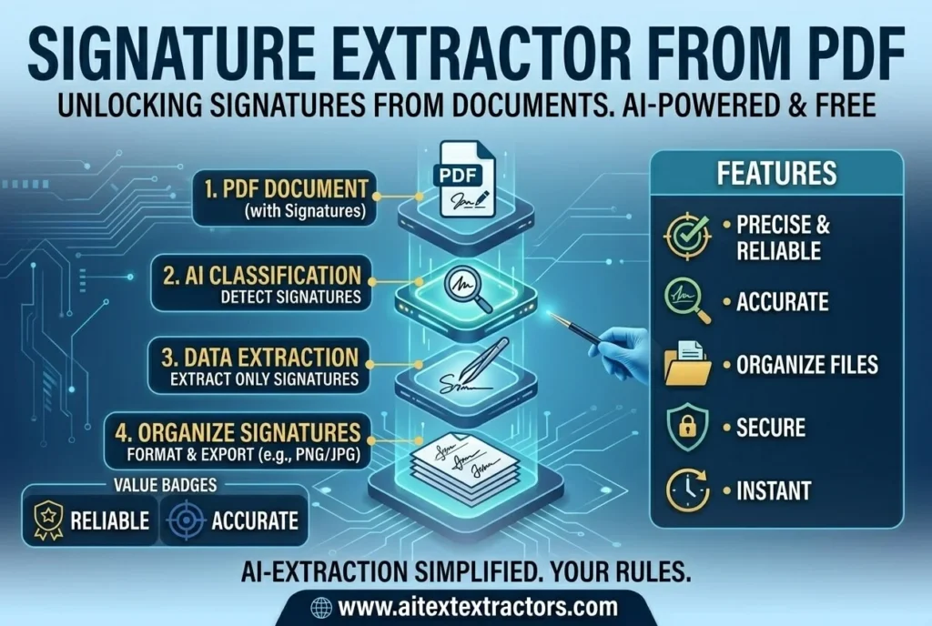 Signature extractor from pdf