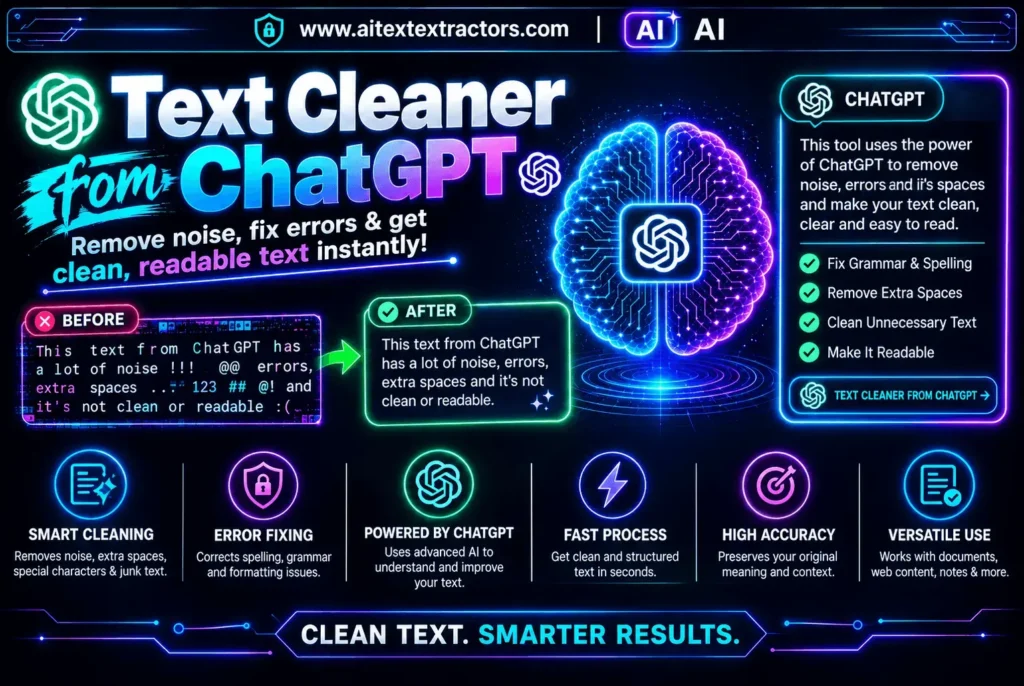 TEXT CLEANER FROM CHAT GPT